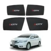 Honda City High Quality Sun Shade with Logo 4Pcs – Black – 2009-20