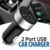 Universal Multi-Color 2 Port USB Car Charger