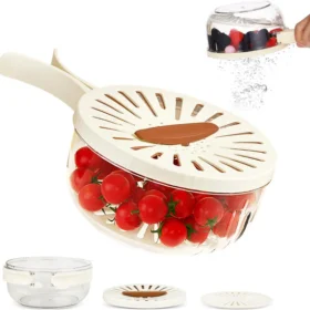 Fruit Washing Bowl with Strainer