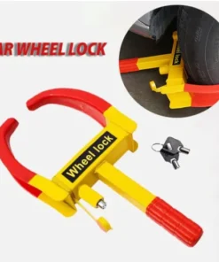 Anti-Theft Wheel Lock – Heavy-Duty Adjustable Tire Clamp
