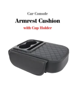 Car Center Console Armrest Cushion with Cup Holder