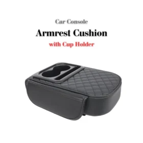 Car Center Console Armrest Cushion with Cup Holder