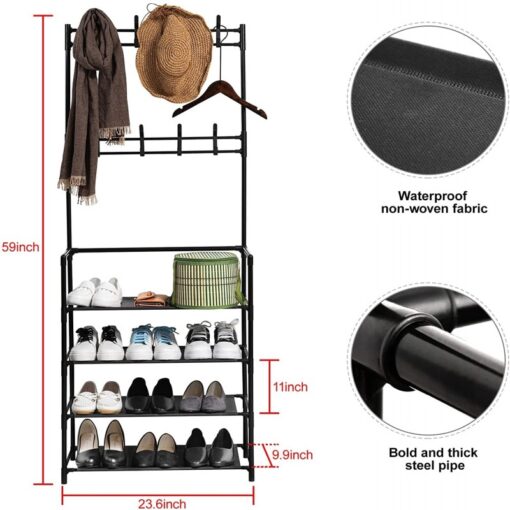 Multifunctional Coat & Shoes Rack - Image 6