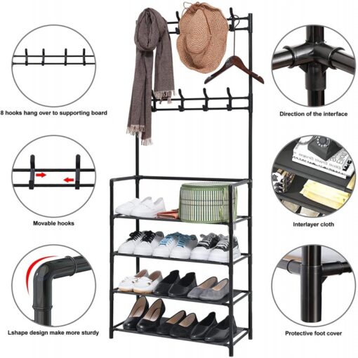 Multifunctional Coat & Shoes Rack - Image 4