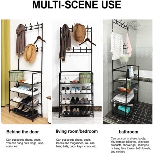 Multifunctional Coat & Shoes Rack - Image 3