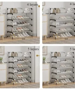 Alternative view of Stackable Shoe Cabinet with Dustproof Cover