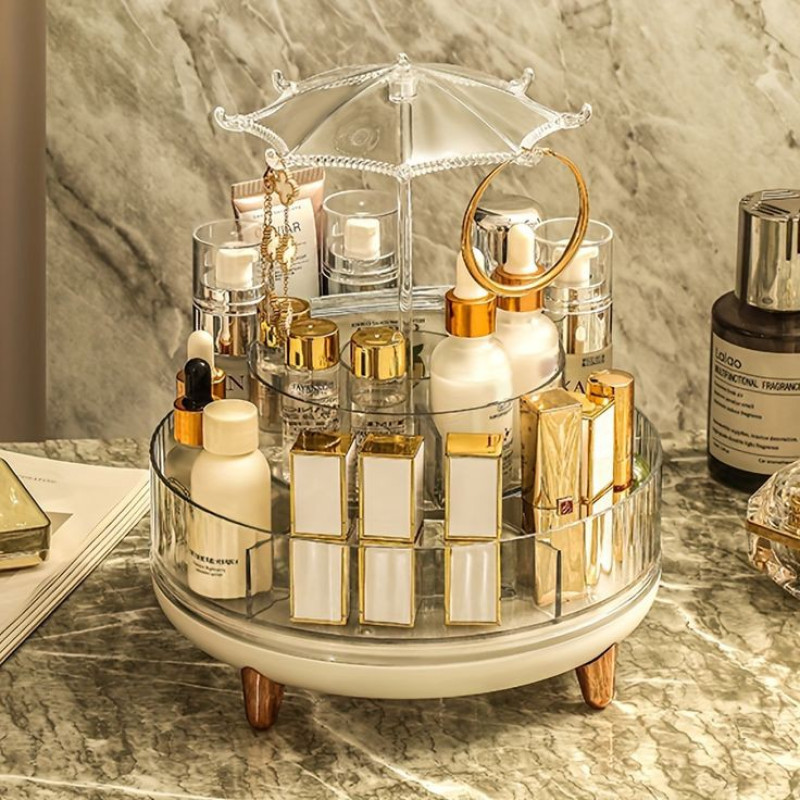360 Rotating Desktop Make Up Holder Display Stand - Image 2