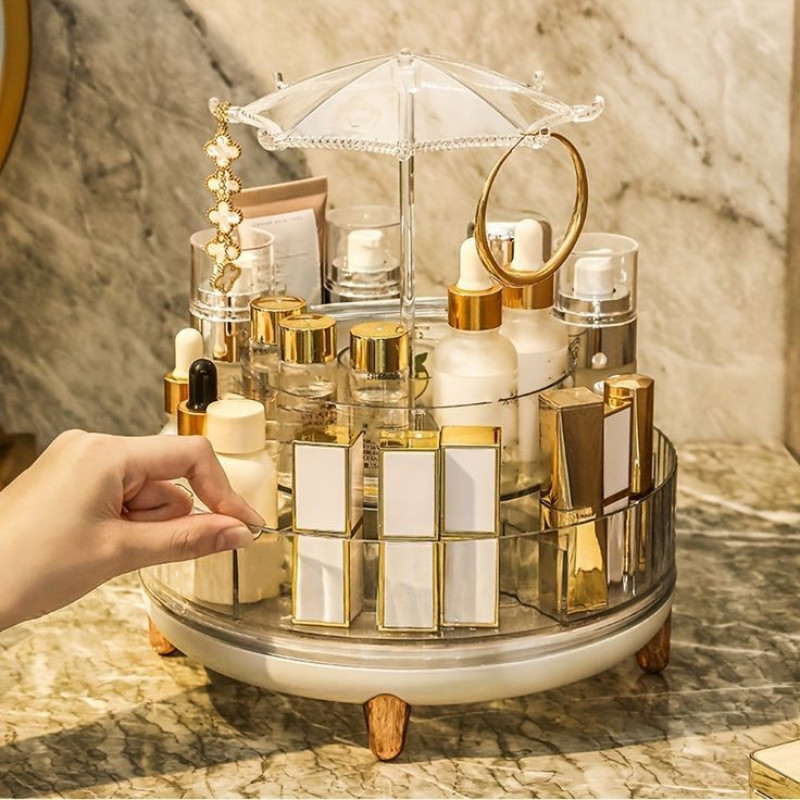 360 Rotating Desktop Make Up Holder Display Stand - Image 3