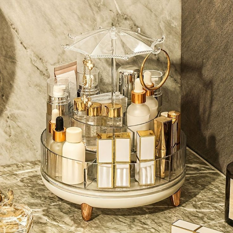 360 Rotating Desktop Make Up Holder Display Stand - Image 4