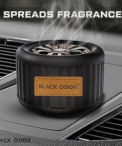 Black Odor Lucky Wheel Gel Perfume Car Dashboard Air Freshener Decorative Aromatherapy