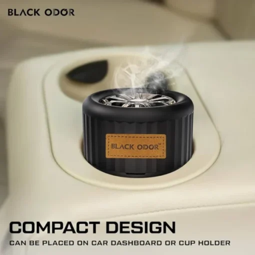 Black Odor Lucky Wheel Gel Perfume Car Dashboard Air Freshener Decorative Aromatherapy - Image 2