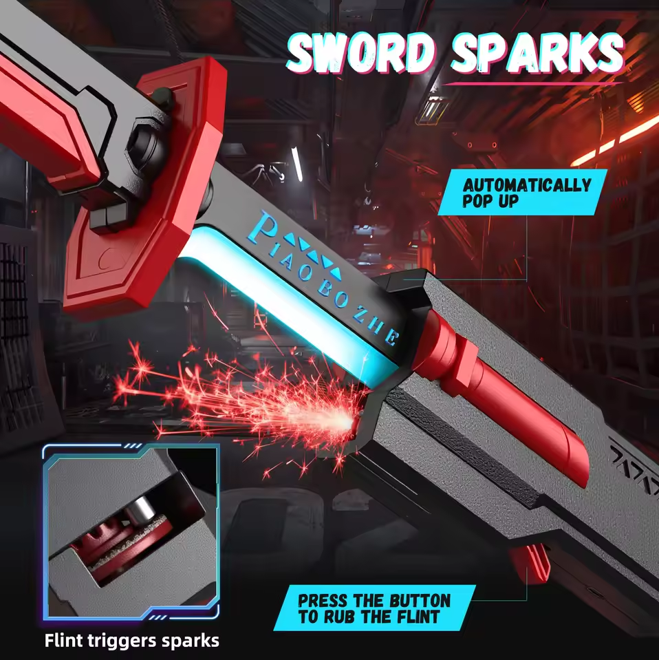 Kids Multi-Color Battle Laser Sword With Smoke - Image 6