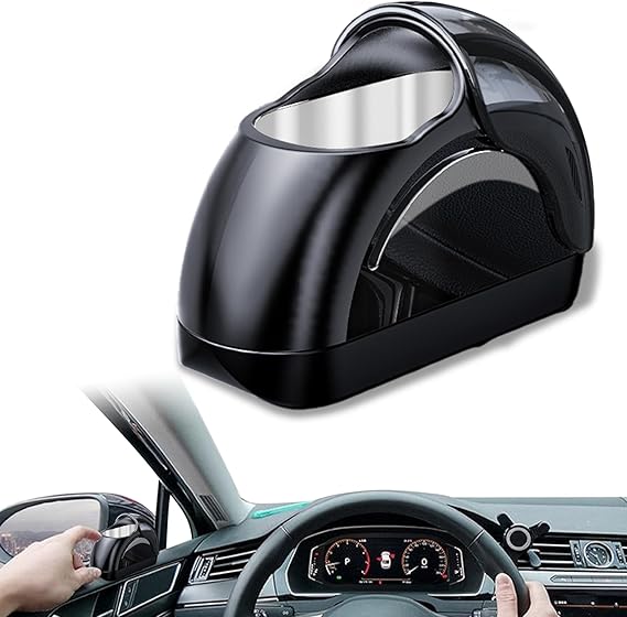 Car Ashtray with Lid – Portable Automotive Ashtray for Car Door & Cup Holder | Smoke-Free, Odor-Blocking Design