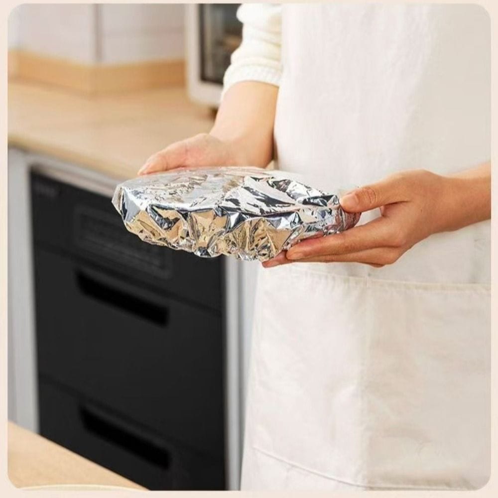 Reusable Aluminum Foil Food Wrap Covers – Eco-Friendly Stretchable Covers for Bowls, Plates & Food Storage - Image 7