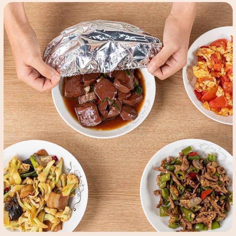 Reusable Aluminum Foil Food Wrap Covers – Eco-Friendly Stretchable Covers for Bowls, Plates & Food Storage - Image 8